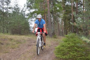 Insp. Robert Olszewski pokonuje trasę rajdu