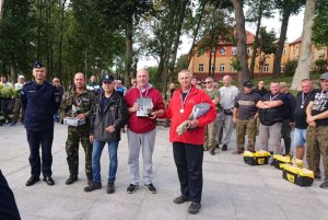 Drużyna ze Świecia podczas wręczania pucharu