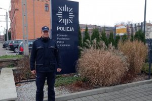Policjant asp. Tomasz Zieliński