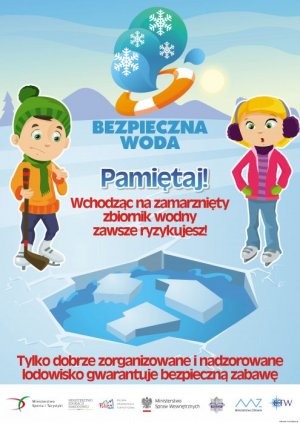 Ostrzeżenie przed wchodzeniem na lód