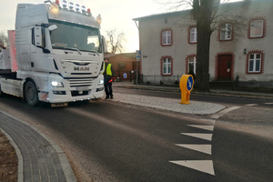 Kierowca ciężarówki zatrzymany do kontroli trzeźwości