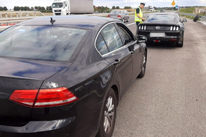 Funkcjonariusze ITD podczas wspólnych działań z policją