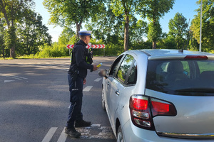 Policjanci podczas działań Trzeźwy Poranek