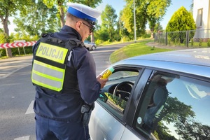 Policjanci podczas działań Trzeźwy Poranek