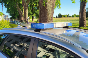 Policjanci podczas działań Trzeźwy Poranek
