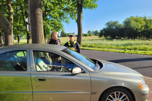 Policjanci podczas działań Trzeźwy Poranek