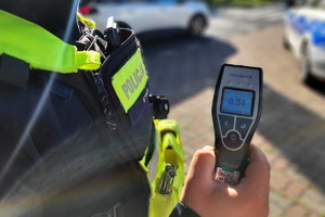 Policjanci podczas działań Trzeźwy Poranek