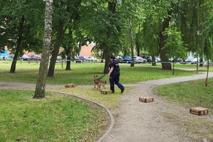 Policjanci podczas pikniku rodzinnego z okazji 100-laecie powołania kobiet w Policji