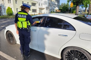Policjanci podczas działań &quot;Trzeźwy Poranek&quot;