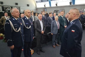 Uroczysta zbiórka z okazji Święta Policji w powiecie świeckim