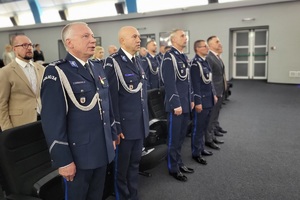 Uroczysta zbiórka z okazji Święta Policji w powiecie świeckim