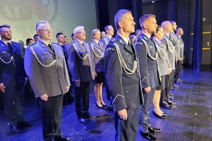 Uroczysta zbiórka z okazji Święta Policji w powiecie świeckim
