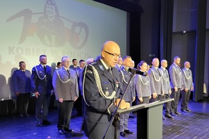 Uroczysta zbiórka z okazji Święta Policji w powiecie świeckim