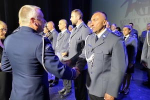Uroczysta zbiórka z okazji Święta Policji w powiecie świeckim