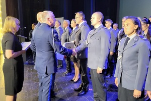 Uroczysta zbiórka z okazji Święta Policji w powiecie świeckim
