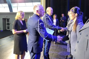 Uroczysta zbiórka z okazji Święta Policji w powiecie świeckim