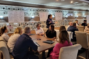 Zajęcia i wykłady podczas konferencji szkoleniowej dla policjantów i innych instytucji pomocowych