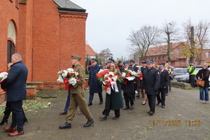Uroczyste obchody Święta Niepodległości z udziałem policyjnej delegacji
