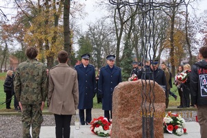 Uroczyste obchody Święta Niepodległości z udziałem policyjnej delegacji