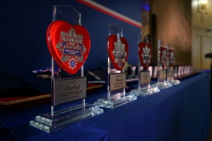 Zdjęcia z wręczenia "Kryształowych Serc" policjantom z powiatu swieckiego