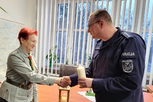 Pierwszy Zastępca Komendanta składa życzenia harcerzom