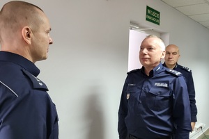 Naczelnik Prewencji melduje gotowość do odprawy służbowej
