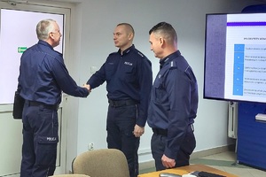 naczelnik Wydziału Prewencji zameldował o zakończeniu uroczystości