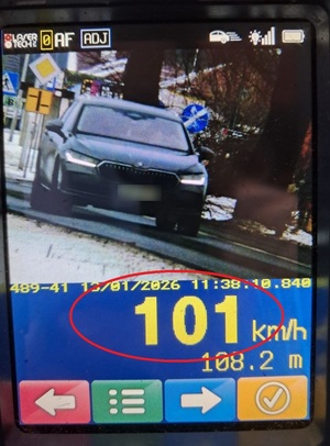 Pojazd, który przekroczył prędkość