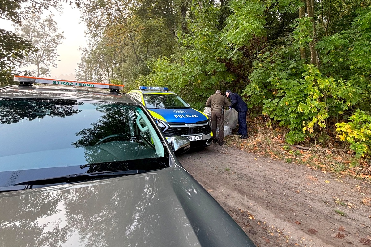 Wspólne patrole policji i straży leśnej w Nadleśnictwie Zamrzenica